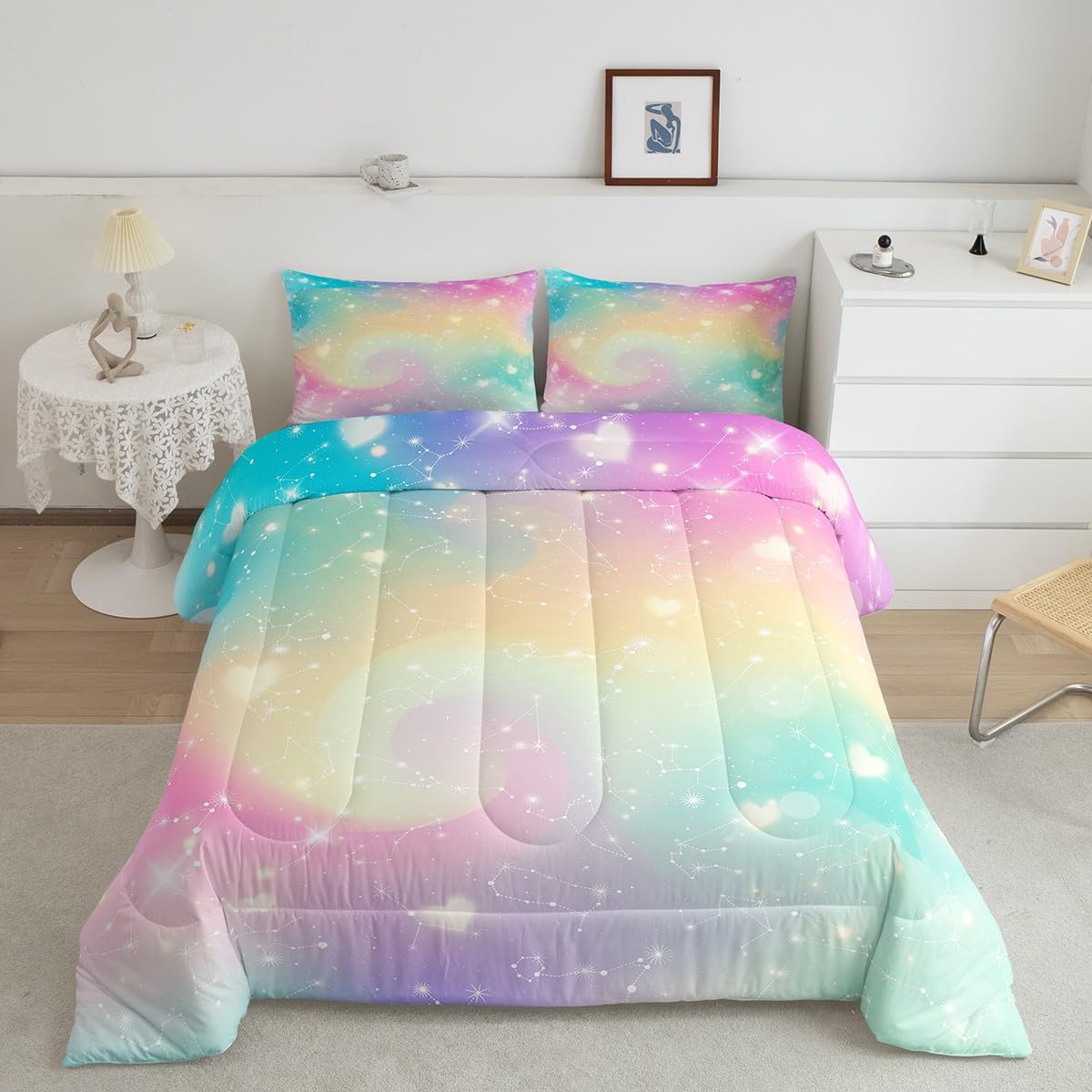 jejeloiu Baseball Comforter Set Twin Size Kids Camo American Flag Comforter for Boys Girls Teens Camouflage Bedding Set Breathable Baseball Games Duvet Set Room Decor Quilt Set