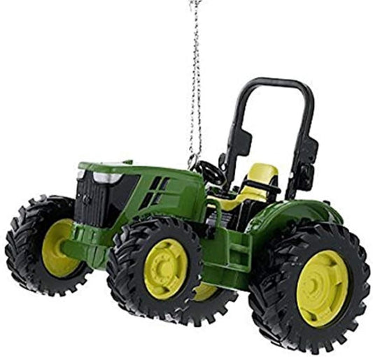 John Deere Utility Tractor Christmas Tree Ornament - Durable Plastic Holiday Decor