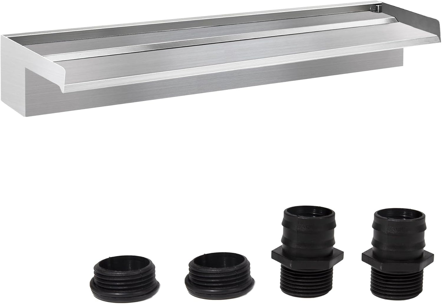 304 Stainless Steel Pool Waterfall Stream Element,Extension Stream,Garden Waterfall DIY Fountain for Garden,Yard,Terrace,Pond Basin,Fountain,Balcony