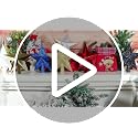 DERAYEE Blue Christmas Tree Topper, 7.9 Inch Glitter Star for Holiday Decor