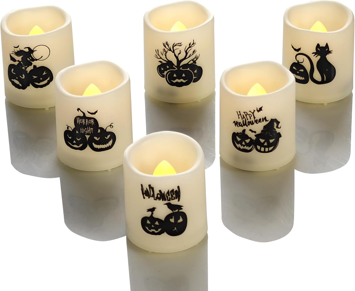 12 PCS LED Flameless Votive Candles - Long-Lasting Battery Operated with 120+ Hours Life