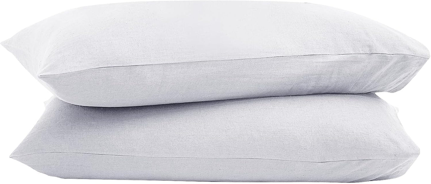 Regine Switzerland 100% French Linen Pillowcase Set - Soft, Breathable Envelope Closure | Luxury Home Gift