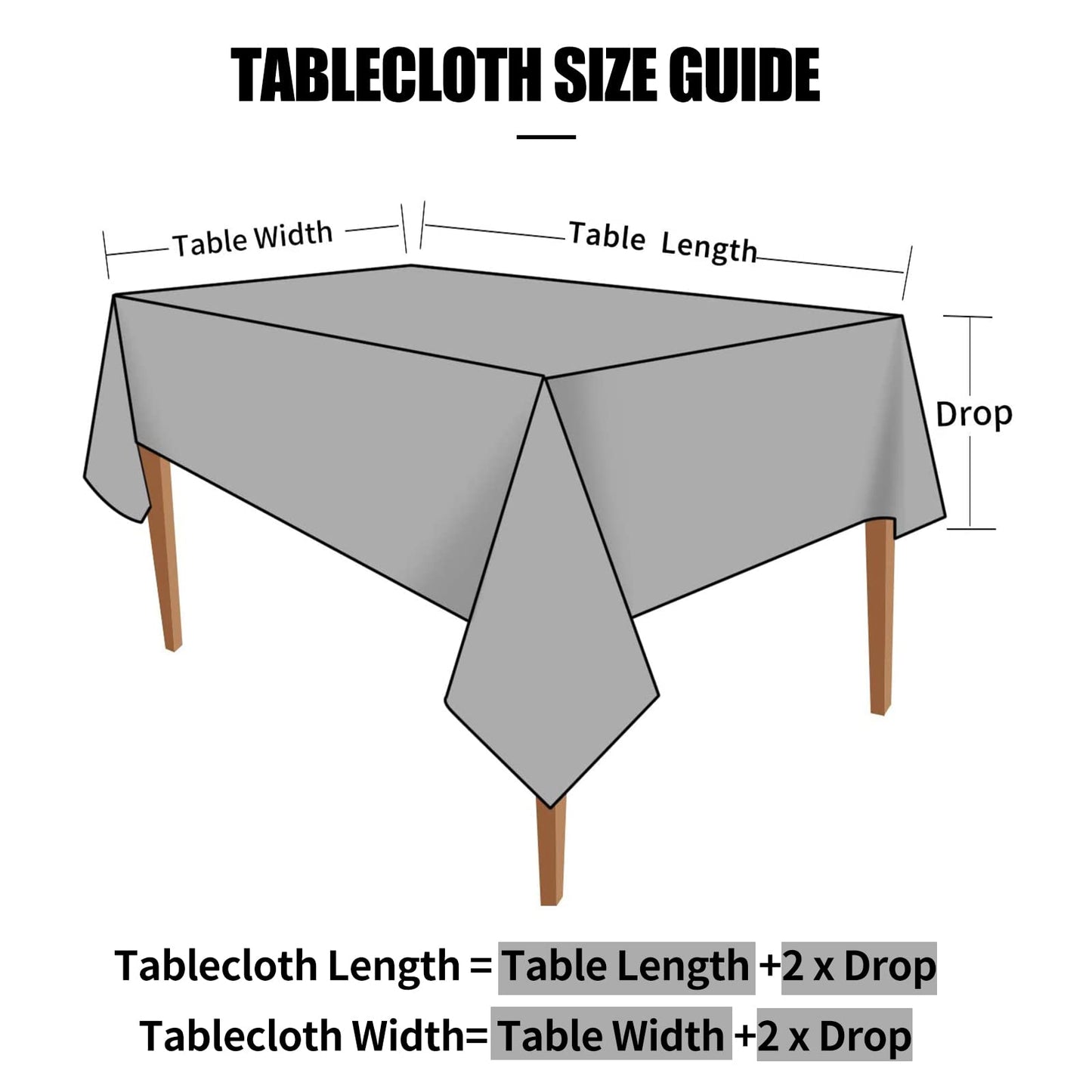 Smiry Rectangle Table Cloth, Waterproof Heavy Duty Vinyl Tablecloths, Wipeable Washable Table Cover for Kitchen and Dining Room (Navy Blue, 54" X 78")