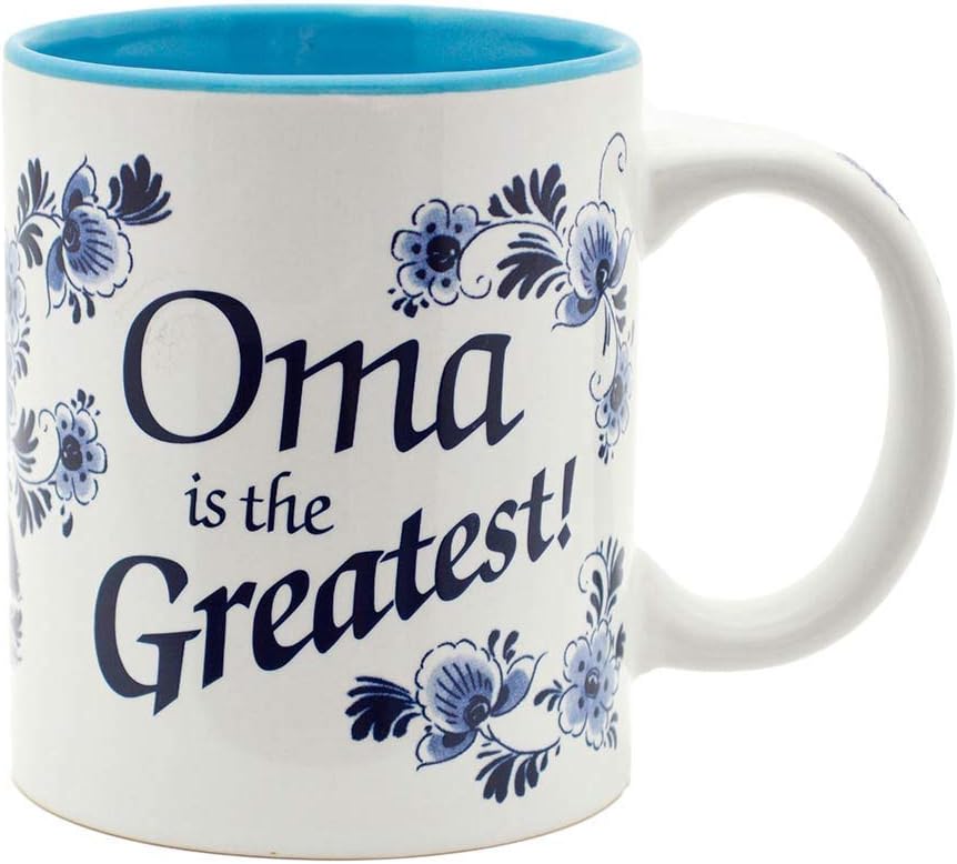 12 oz. Ceramic Coffee Mug - 'Oma is the Greatest' Multicolor Gift for German & Dutch Grandmas