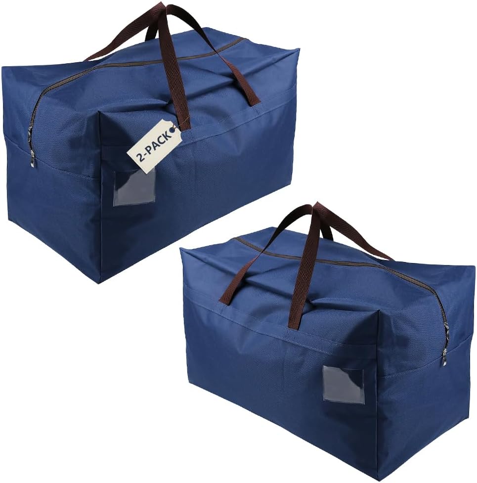 3-Side Zip Open Storage Bag for Christmas Trees & Party Ornaments - 27.5x16.5x13.8, Black Dots