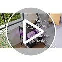 LOAKEKEL Set of 2 Nightstands with Charging Station & RGB LED Lights - Black / LED & Power