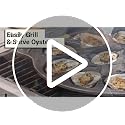 Cast Iron Oyster Grill Pan with 12 Cavities - Black, Durable Non-Stick Coating