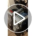 Beige MYOYAY Pull Out Pants Rack 22 Arms Closet Organizer Space Saver