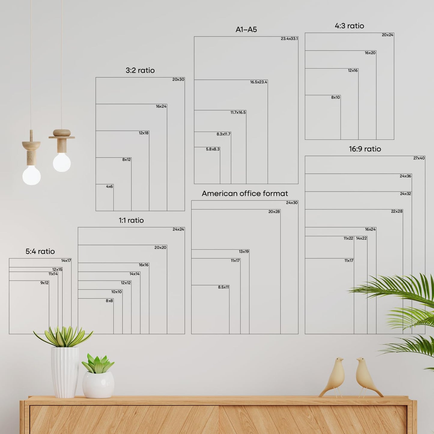 Homeoforia A2 Picture Frame Gold, High End Metal 16.5 x 23.5 inches Poster Frames with Mat 11.7 x 16.5 for Photo, A2 Size Frame Matted to A3 Print, 16.5 by 23.4 Hanging Frame, Tempered Glass, Wall Hook Included, Set of 1