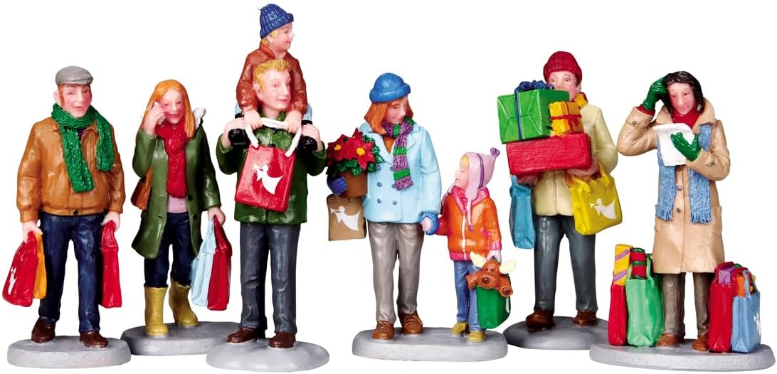Lemax Christmas Holiday Shoppers - Festive Decor for Your Home | Perfect for Seasonal Celebrations
