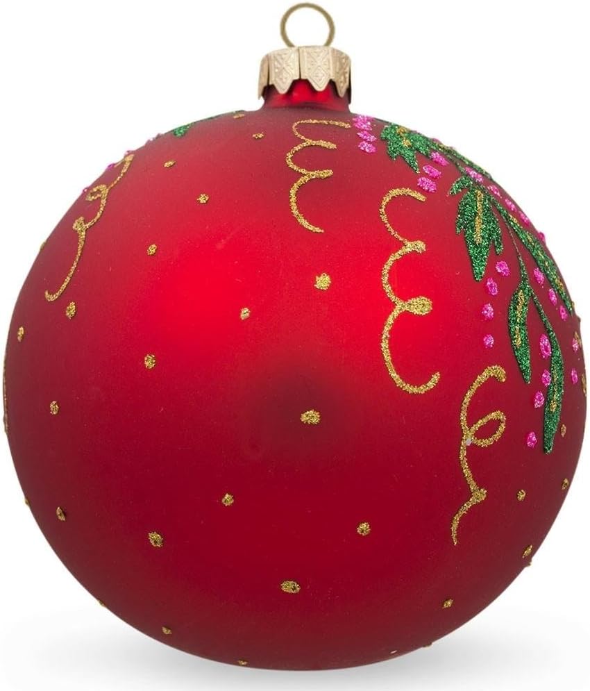Horse Glass Christmas Ornament - 3.25 Inch Decor Ball for Holiday Tree
