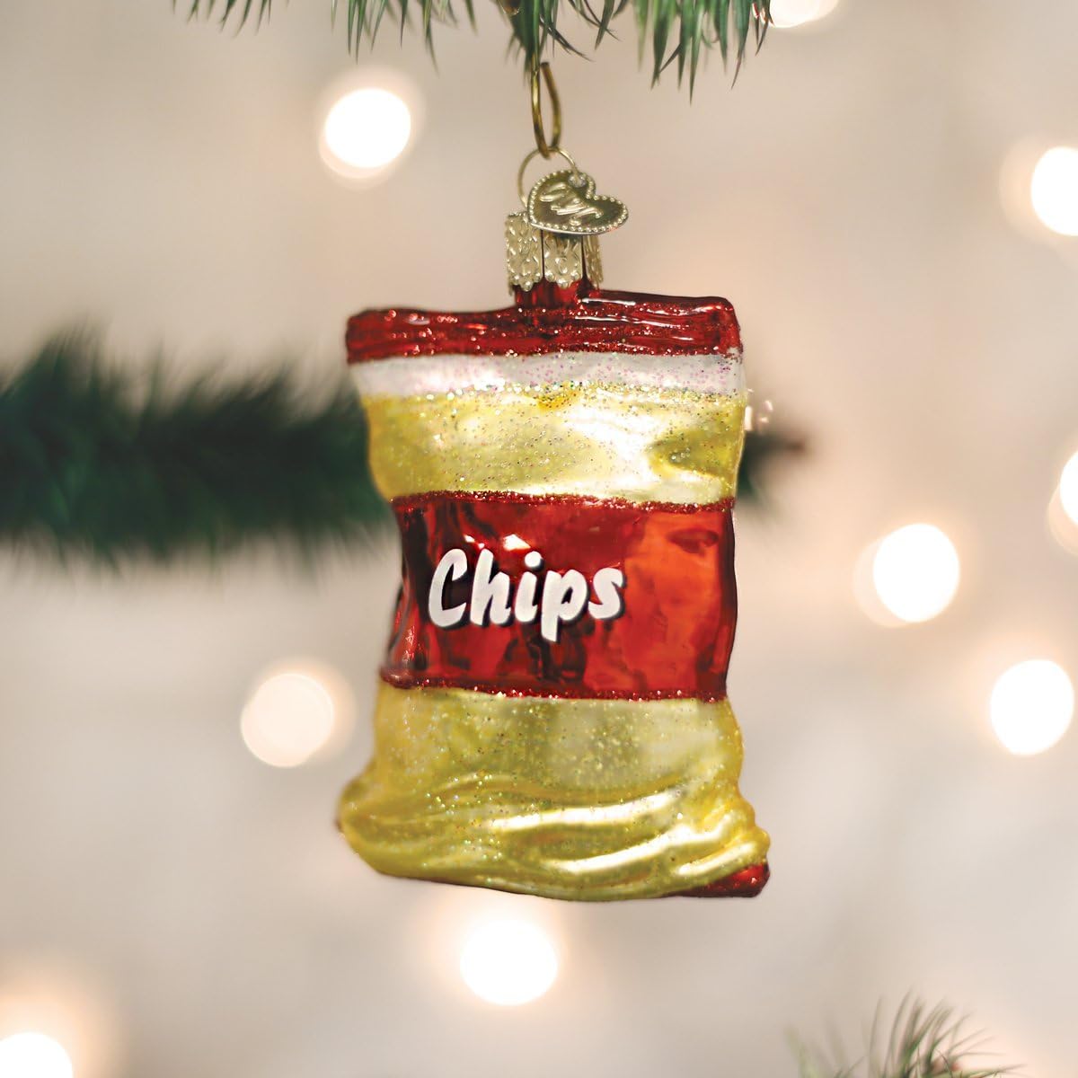 Handcrafted Glass Cheese Wedge Ornament - Unique Christmas Tree Decoration