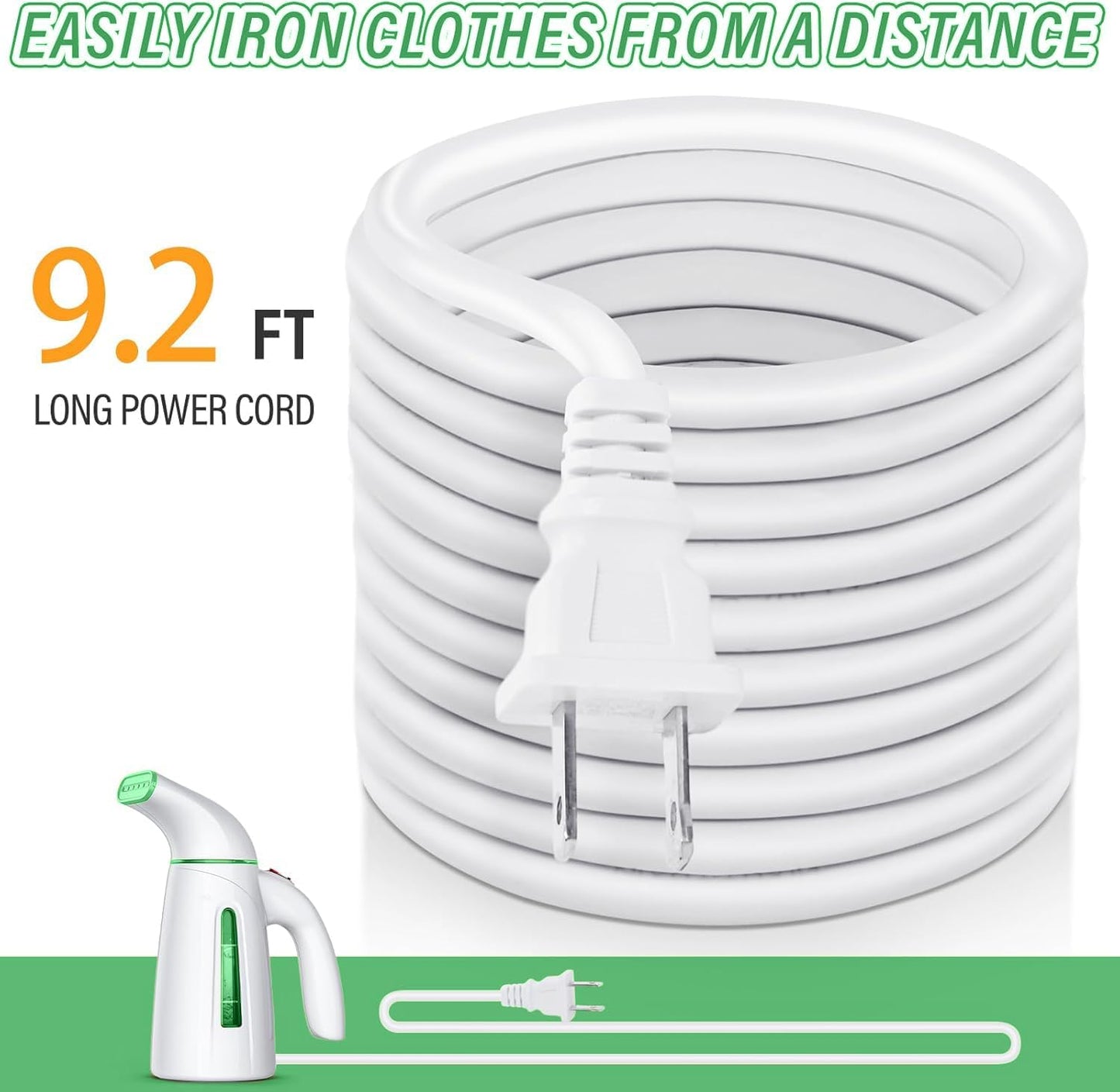 OGHom Portable Handheld Clothing Steamer - 700W Fast Heat Up, 240ml Capacity | Soft Green