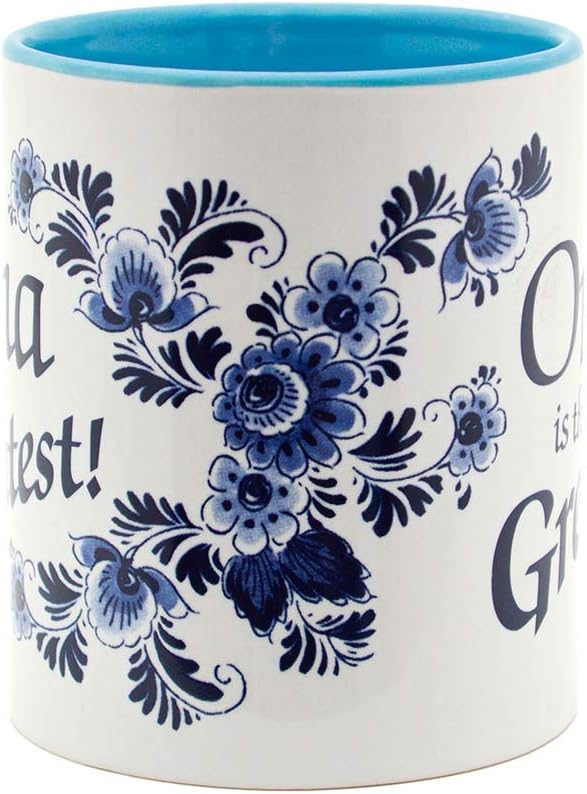 12 oz. Ceramic Coffee Mug - 'Oma is the Greatest' Multicolor Gift for German & Dutch Grandmas