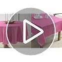Laura Ashley Easy Care Polyester Tablecloth 60" x 84" Reindeer Prance