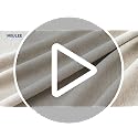 MIULEE Blackout Linen Curtains 2 Panels 50x102 Inches Natural Pinch Pleat