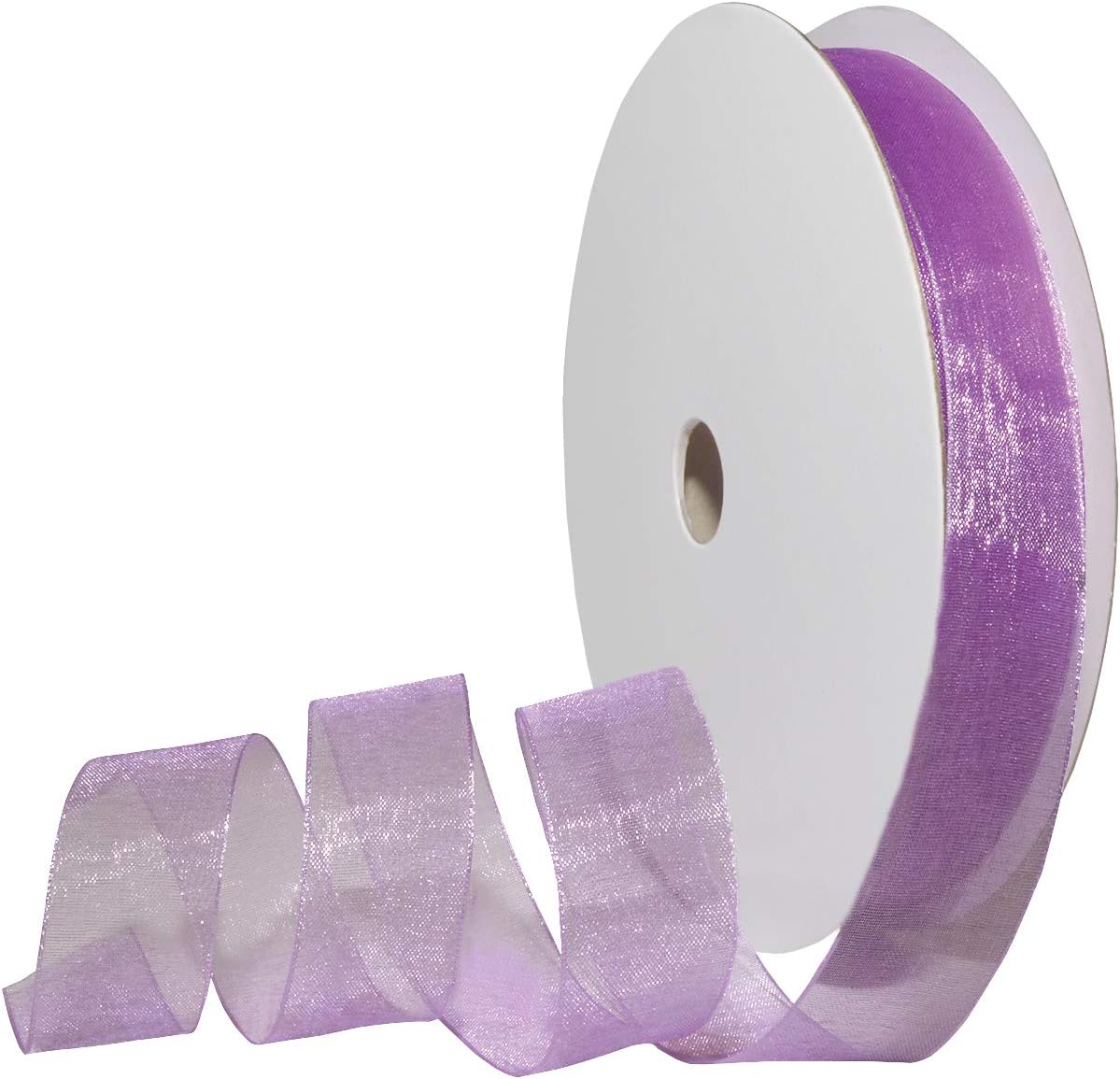 Red Organdy Nylon Ribbon - 5/8 Inch x 100 Yards | Morex 91803/100-609