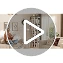 Aheaplus Black 5-Tier Rotating Corner Bookshelf - 360° Spinning Wood Display