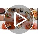 Clear Brown Disposable Plastic Plates Set - 200 Pcs, 10" Dinner & 7" Dessert