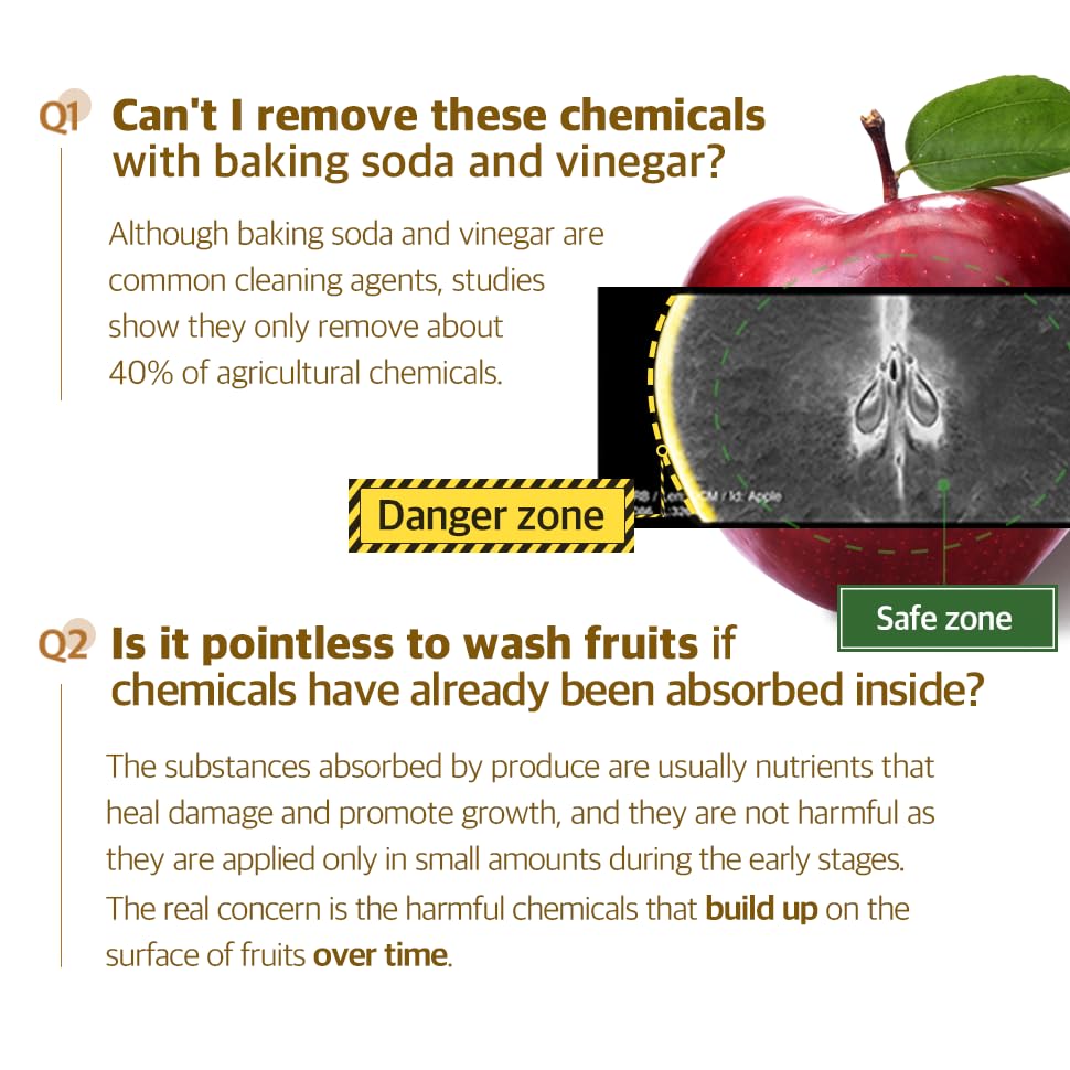 Renovera Cooking Wash (Christmas Rose) | Organic Fruit and Vegetable Wash, Newborn Essentials, Produce Cleaner