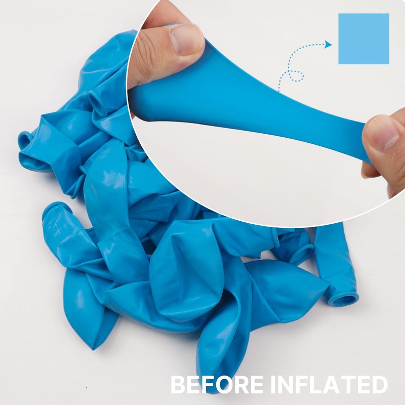 PartyWoo Light Blue Balloons 50pcs 12 Inch Baby Pastel Blue Latex Helium Balloons for Baby Shower Wedding Gender Reveal Graduation Mermaid Birthday Pool Anniversary Beach Party Decorations Blue-Y20