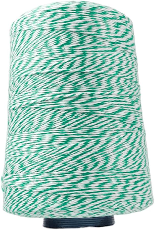 Baker's Twine Cone - 2300 ft Colorful String for Pastry Boxes, Gifts & Crafts - Blue/White