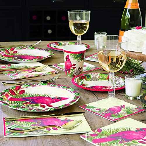 Unique 72880 Red Cardinal Christmas Paper | Guest Napkins 7.75" x 4.25" | 16 Ct.