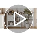 Farmhouse Console Table with Power Outlet, Storage & Entryway Design