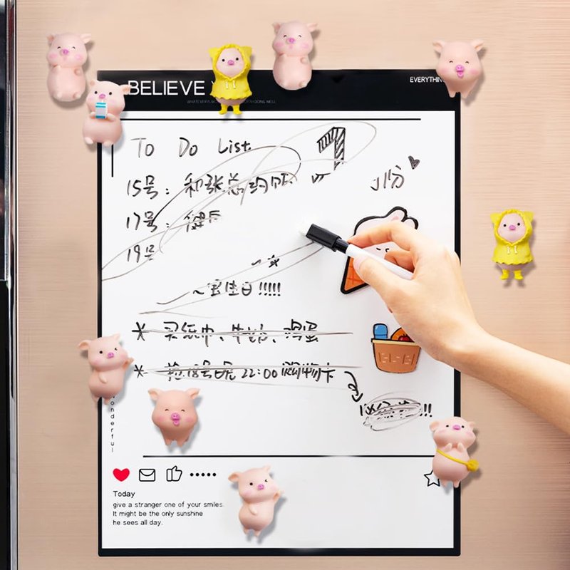 Fridge Magnets, Animal Refrigerator Magnets, Paxar 12Pcs Magnets,Home Kitchen Magnet Set for Office Whiteboard Decoration Photos, Maps