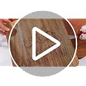 SiliFine Christmas Cutting Boards Set - 4 Acacia Wood Boards with Handles