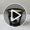 Boska Cast Iron Fondue Set Party Pro - 1.1L Cheese Fondue Pot with Burner & 4 Beechwood Forks (Variation 853554)