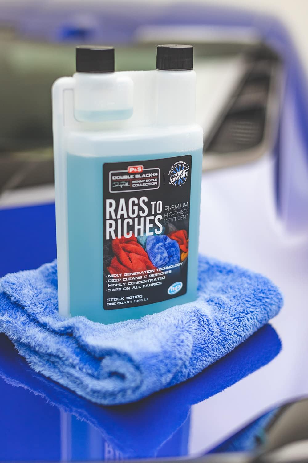 P & S Professional Detail Products - Rags to Riches Premium Microfiber Detergent | Deep Cleans & Restores, 1 Gallon