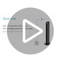 GoveeLife Black Tower Fan with Wi-Fi Control, 5 Modes, 8 Speeds, 25ft/s