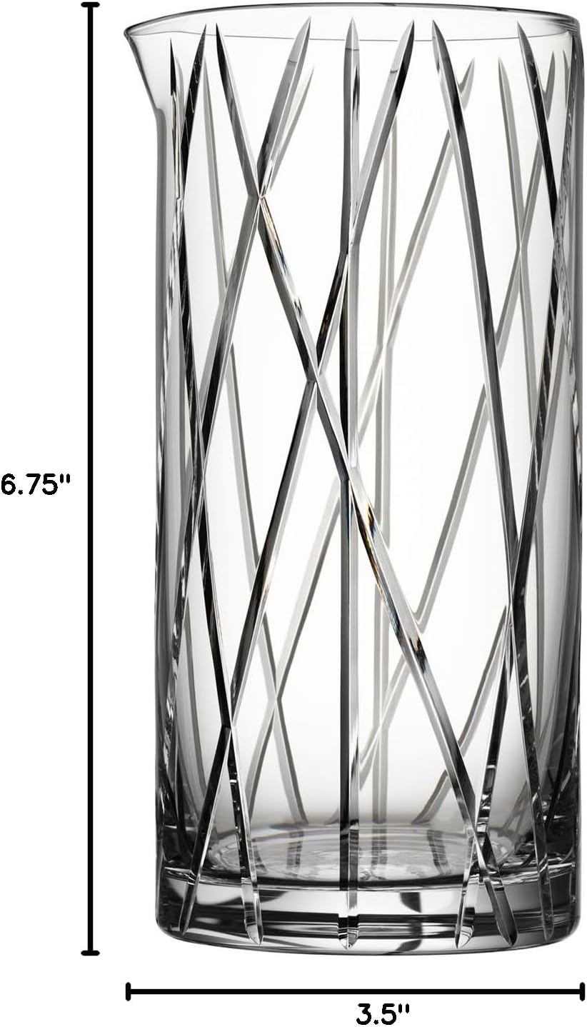 Orrefors City Mixing Glass with bar Spoon, Clear
