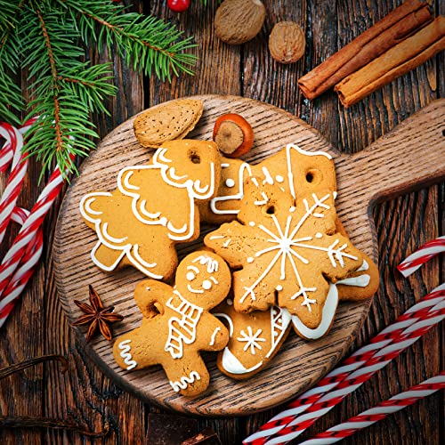 Toekt Christmas Cookie Cutter Set 8 Piece Holiday Baking Molds with Comfort Grip - Xmas Party Supplies
