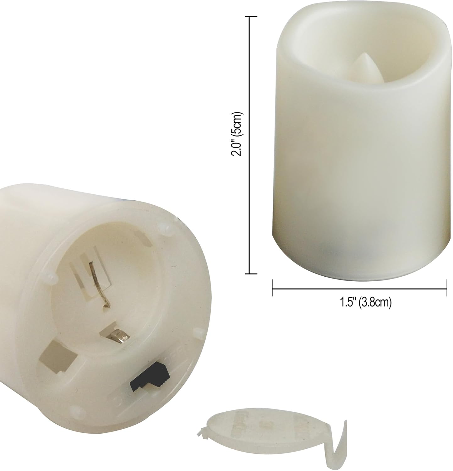 12 PCS LED Flameless Votive Candles - Long-Lasting Battery Operated with 120+ Hours Life