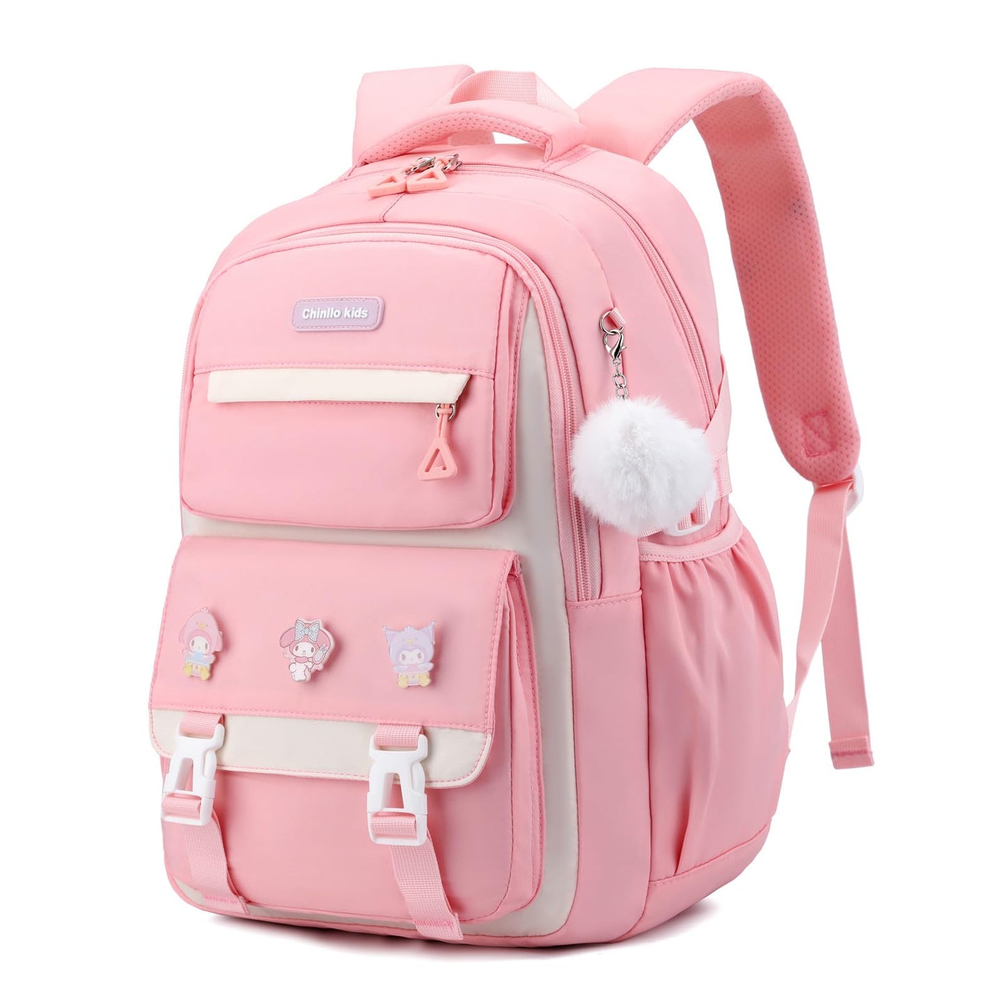 BEFUNIRISE Girls Backpack,Kids Backpack for Teen Girls School Backpack Bookbag for Elementary Primary High School (Pink)