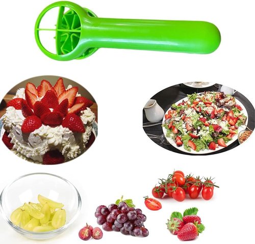 Grape Cutter | Ergonomic Handheld Slicer for Grapes, Cherry Tomatoes & Strawberries - Ideal for Fruit Salads