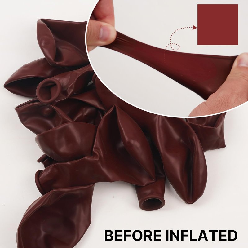 PartyWoo Burgundy Balloons 100pcs 12 Inch Dark Red Maroon Ruby Red Latex Helium Balloons for Graduation Valentine's Day Wedding Anniversary Casino Citizenship Christmas Party Decorations Red-Y75