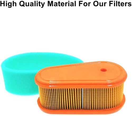 BS 5419 Air Filter Replacement - 796254 OEM Air Cleaner Cartridge with Pre-Filter for Lawn Mowers