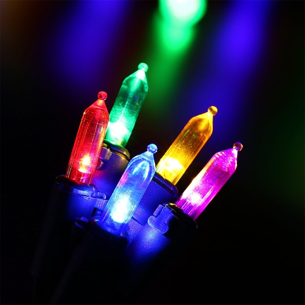 100 LED Battery-Powered Christmas String Lights - 36ft Fairy Lights with Timer for Garden & Home Decor - Warm White, 2-Pack
