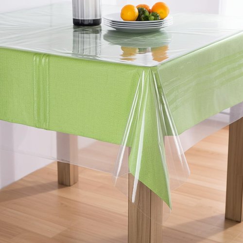 BNYD Clear Plastic Tablecloth Protector, Table Cloth Vinyl (54" x 72")