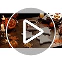 Acellegic Christmas Trees Marble Coasters Set of 4 White 4.7 x 3.9 inches - Holiday Table Decor