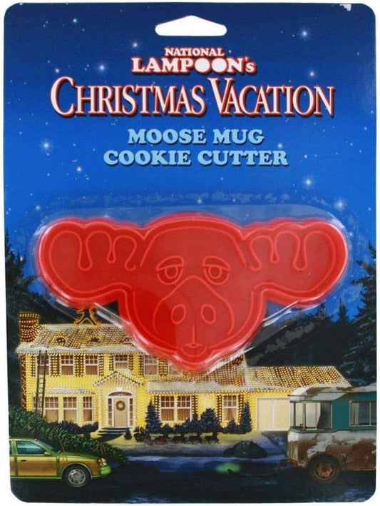 Moose Mug Cookie Cutter - 4.5" Red Silicone Baking Tool for Fun Cookies