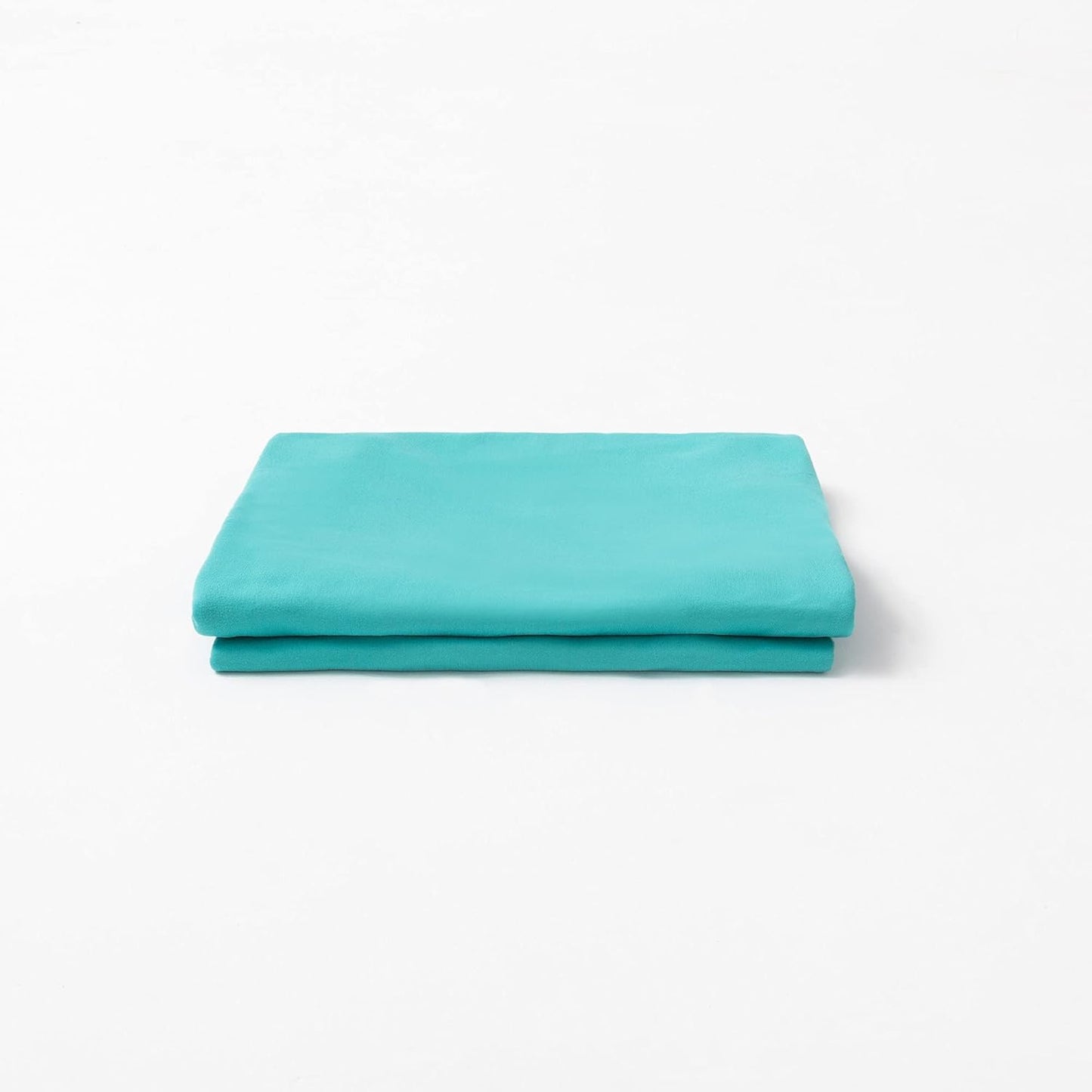 Skiennix 2-Pack Stretch Pillow Cases - Ultra Soft Jersey Knit with Envelope Closure - Aqua, Queen/Standard Size