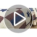 VISIMISI Star Pattern Reversible Cotton Quilt Set King Size Boy Bedroom All Season
