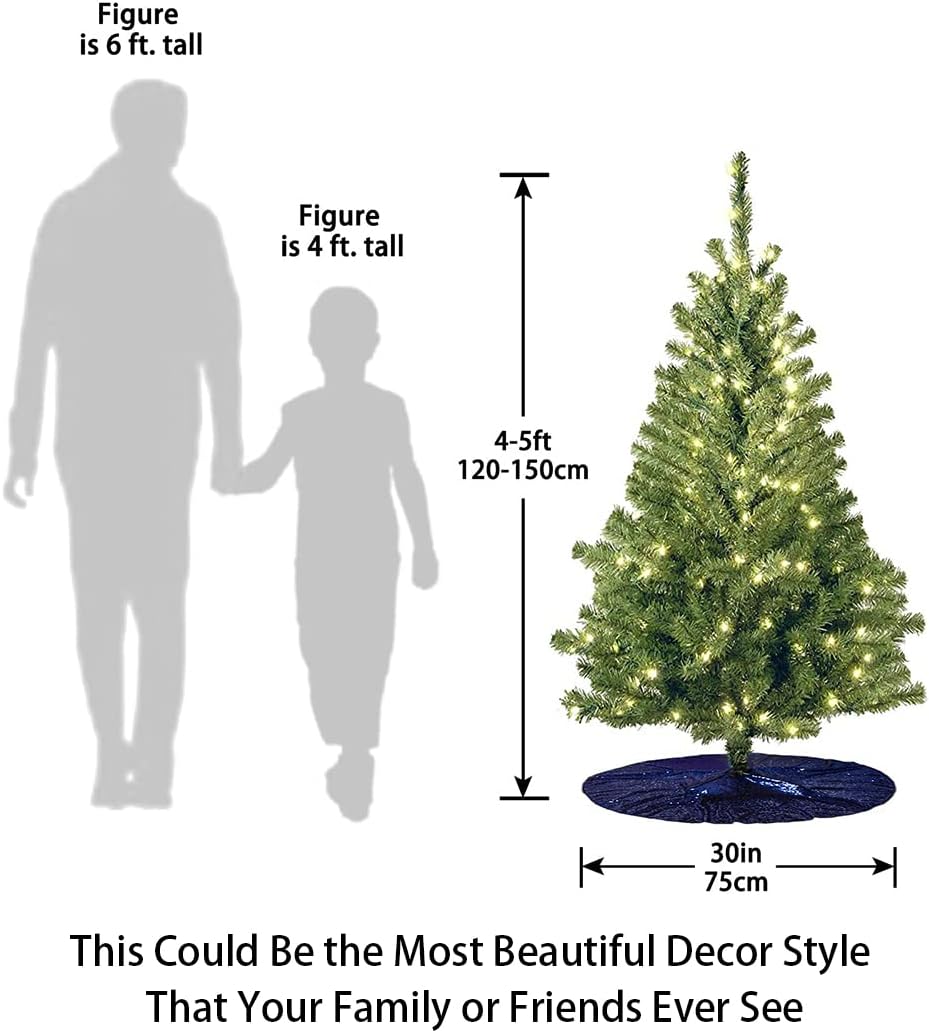 48-Inch Silver Sequin Christmas Tree Skirt - Reusable Holiday Decor for Festive Parties