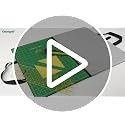 Foldaway Cutting and Pressing Station with 12x18 Inch Gridded Mat & Non-Stick Surface - Black - Variation of 19"L x 0.8"W