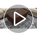 Blue Vintage Living Room Rug 9x12 Carpet with Non-Slip Backing - Washable & High Traffic