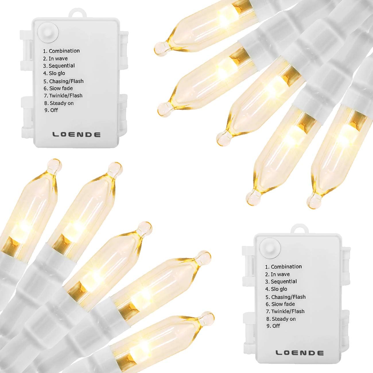 50 LED Battery Operated Christmas Lights - 18ft Waterproof String Lights with 8 Modes & Timer for Indoor/Outdoor Decor